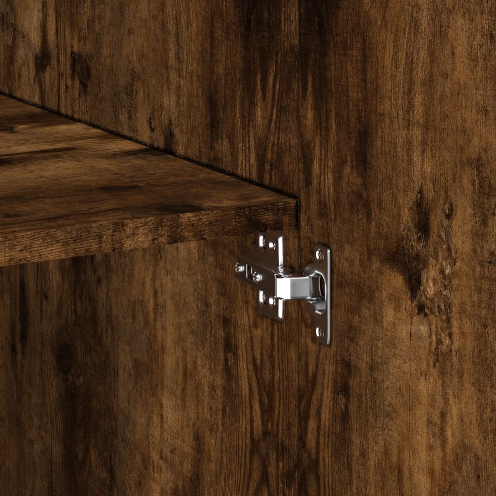 Chest of drawers, smoke oak, 80x42.5x249cm, engineered wood