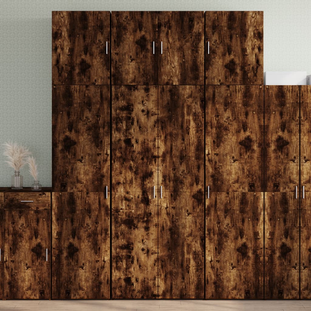 Chest of drawers, smoke oak, 80x42.5x249cm, engineered wood