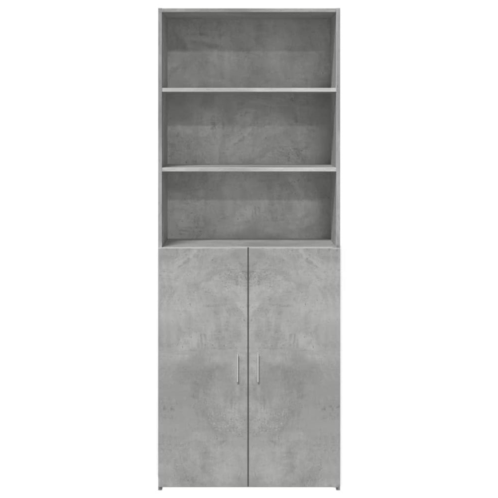 Komoda, betono pilkos spalvos, 70x42,5x185cm, apdirbta mediena