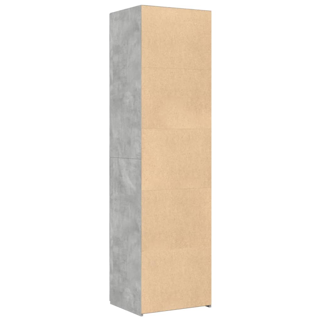 Komoda, betono pilkos spalvos, 50x42,5x185cm, apdirbta mediena