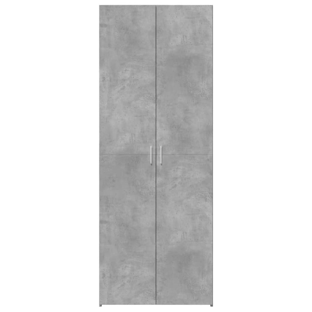 Komoda, betono pilkos spalvos, 70x42,5x185cm, apdirbta mediena