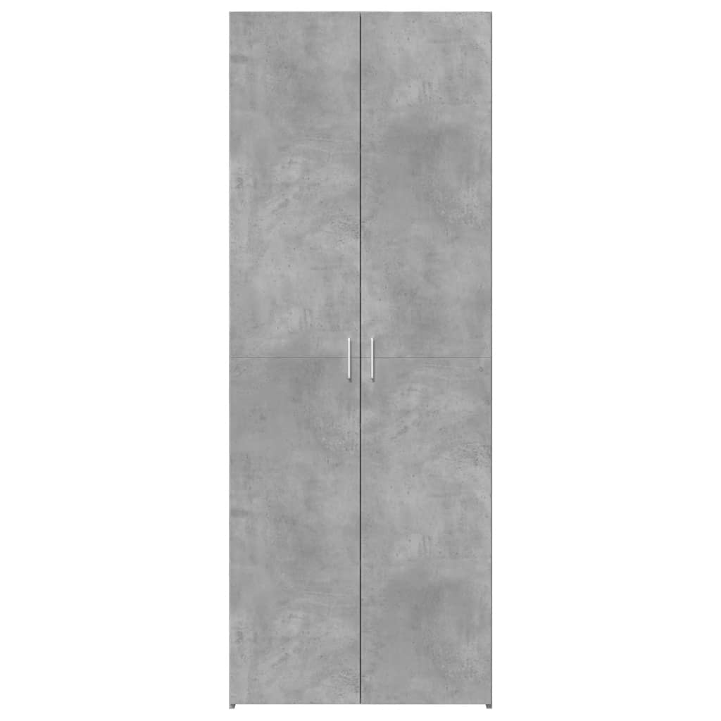 Komoda, betono pilkos spalvos, 70x42,5x185cm, apdirbta mediena