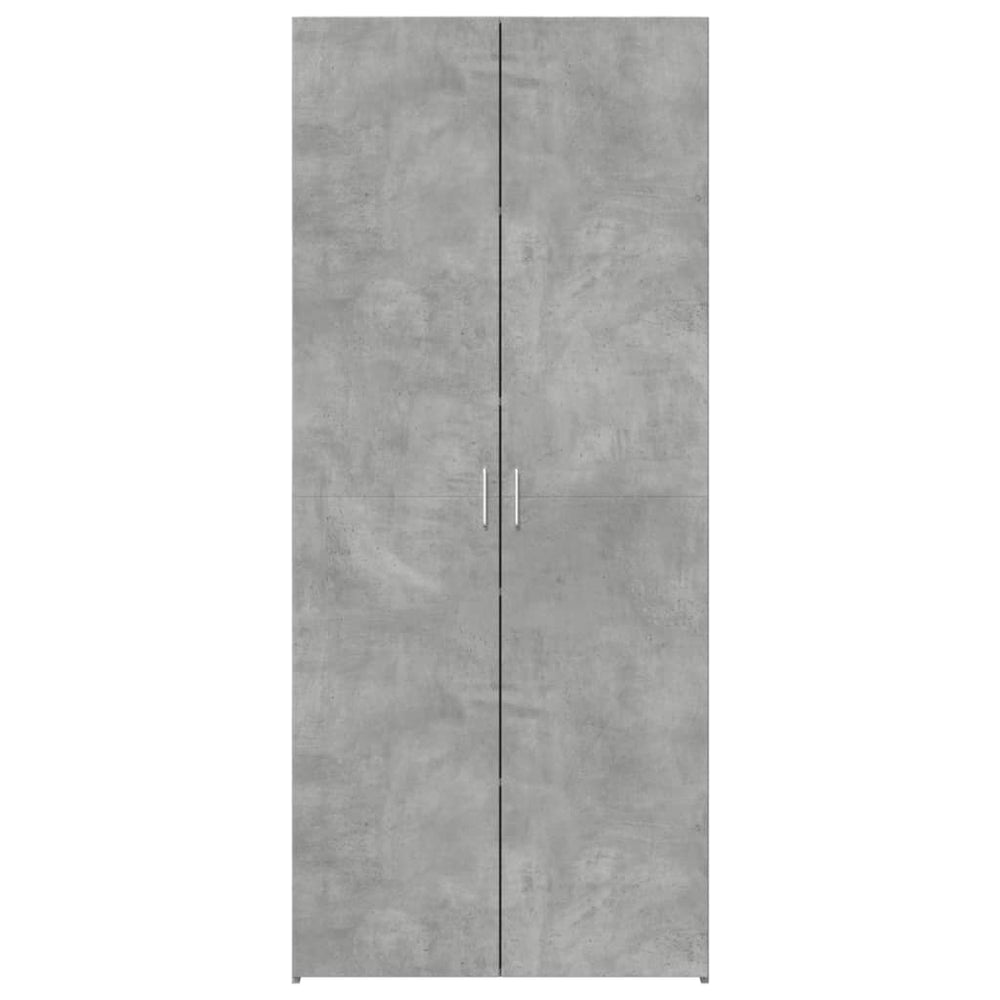 Komoda, betono pilkos spalvos, 80x42,5x185cm, apdirbta mediena