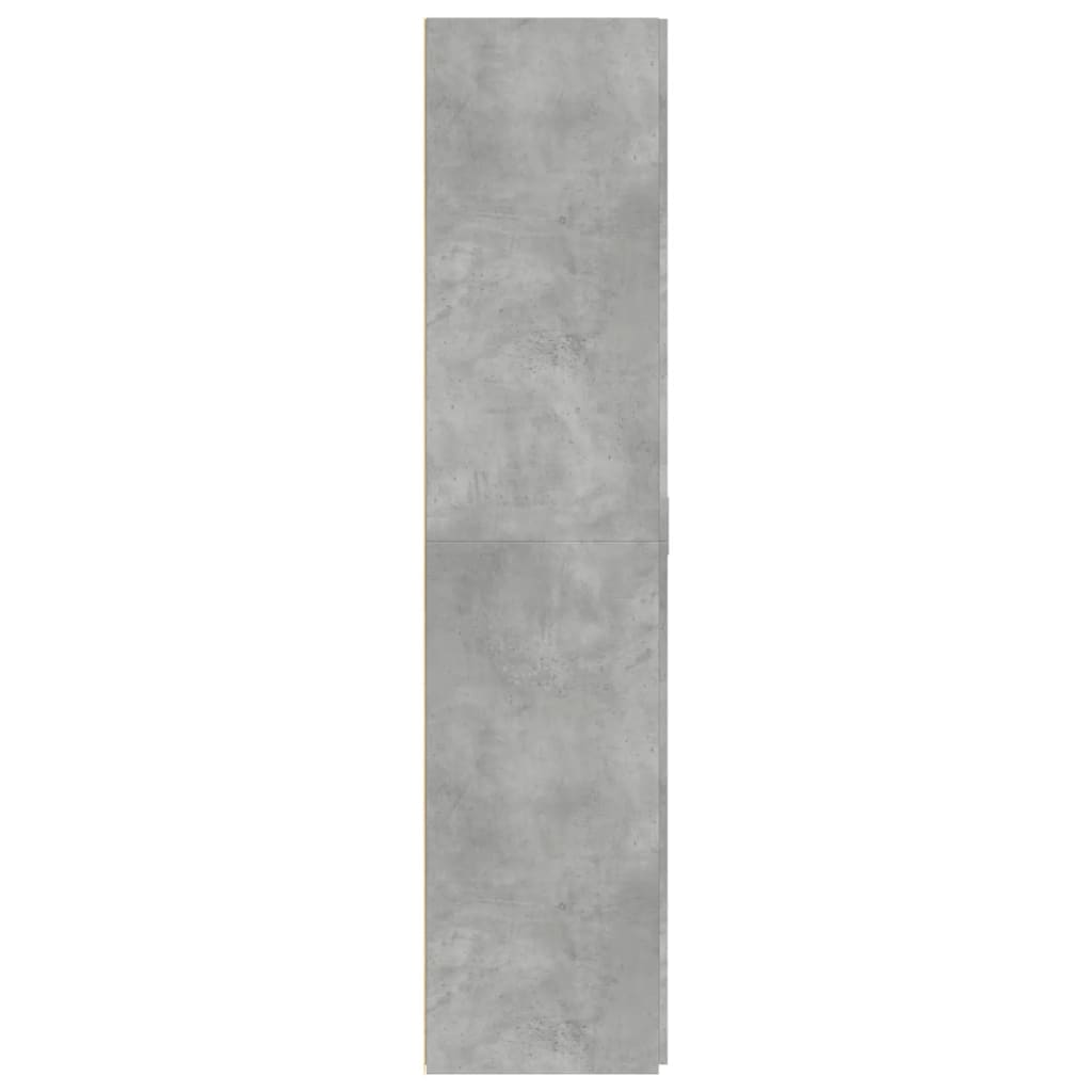 Komoda, betono pilkos spalvos, 80x42,5x185cm, apdirbta mediena