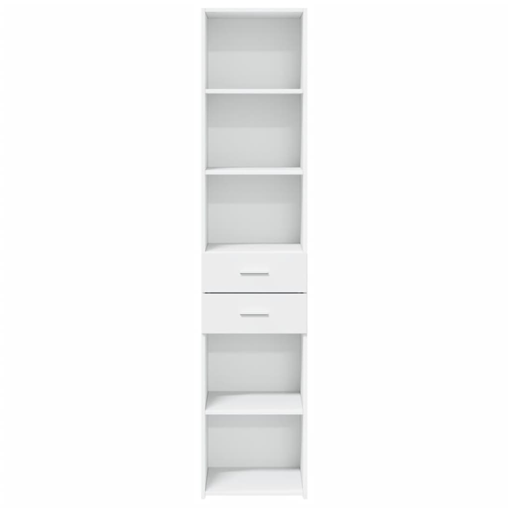 Chest of drawers, white, 40x42.5x185cm, engineered wood