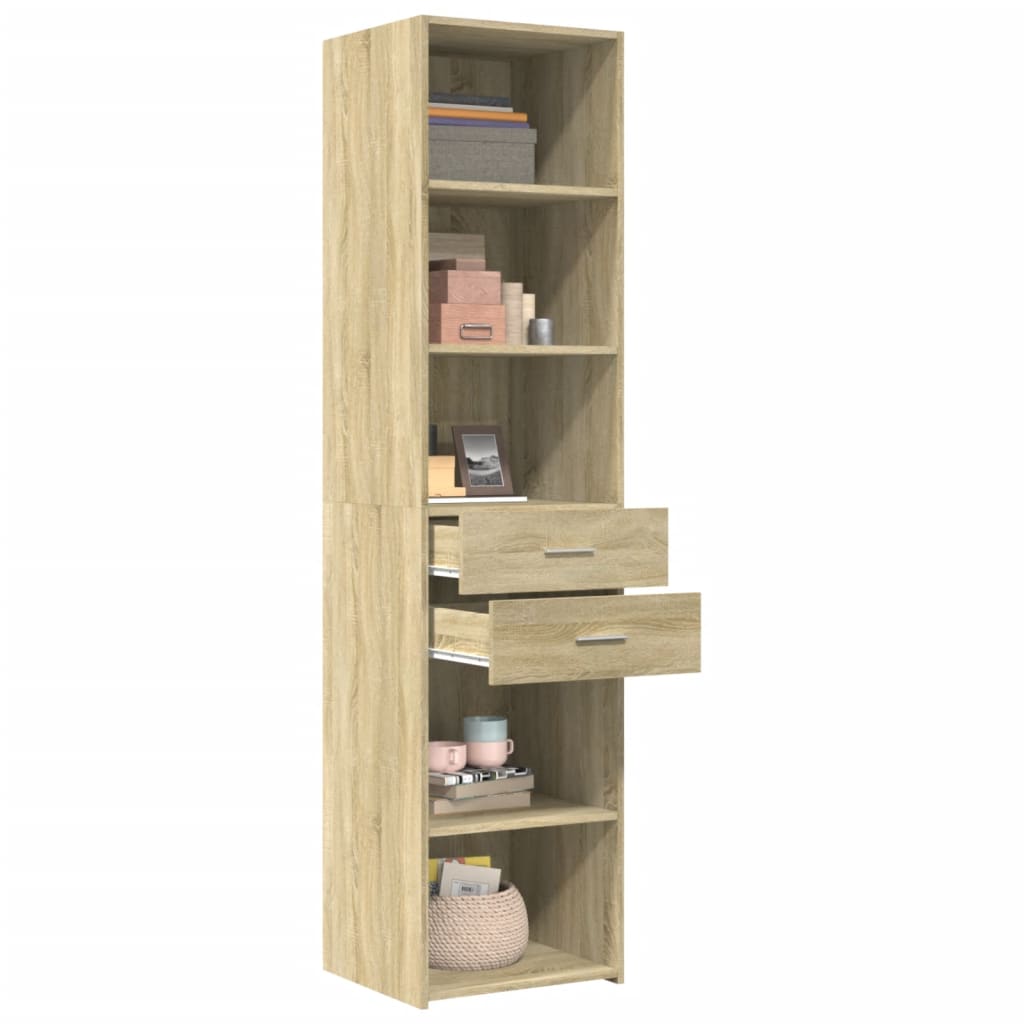 Chest of drawers, Sonoma oak, 45x42.5x185cm, engineered wood