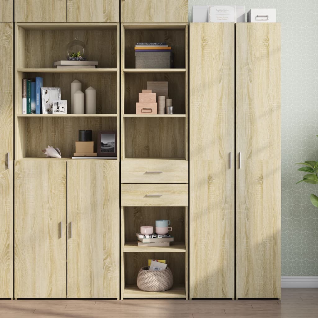 Chest of drawers, Sonoma oak, 45x42.5x185cm, engineered wood