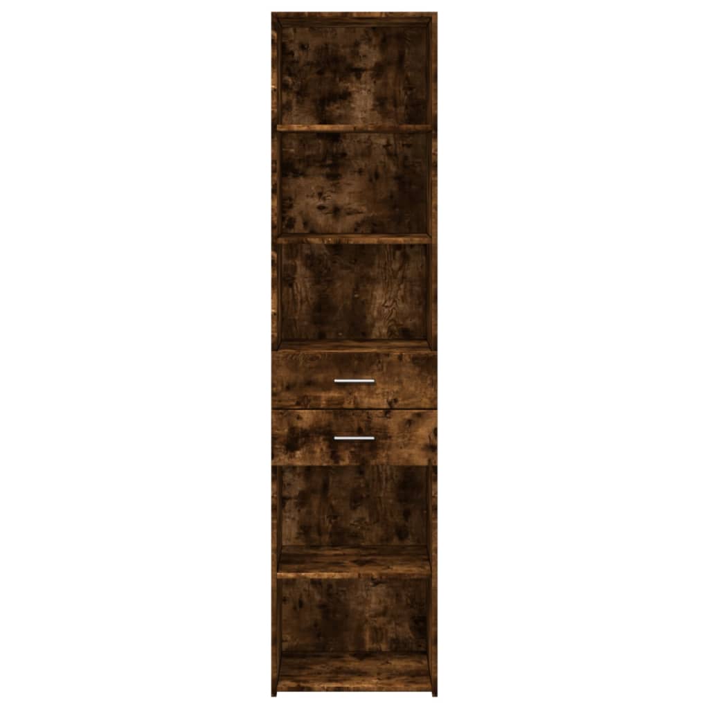 Chest of drawers, smoky oak, 45x42.5x185cm, engineered wood