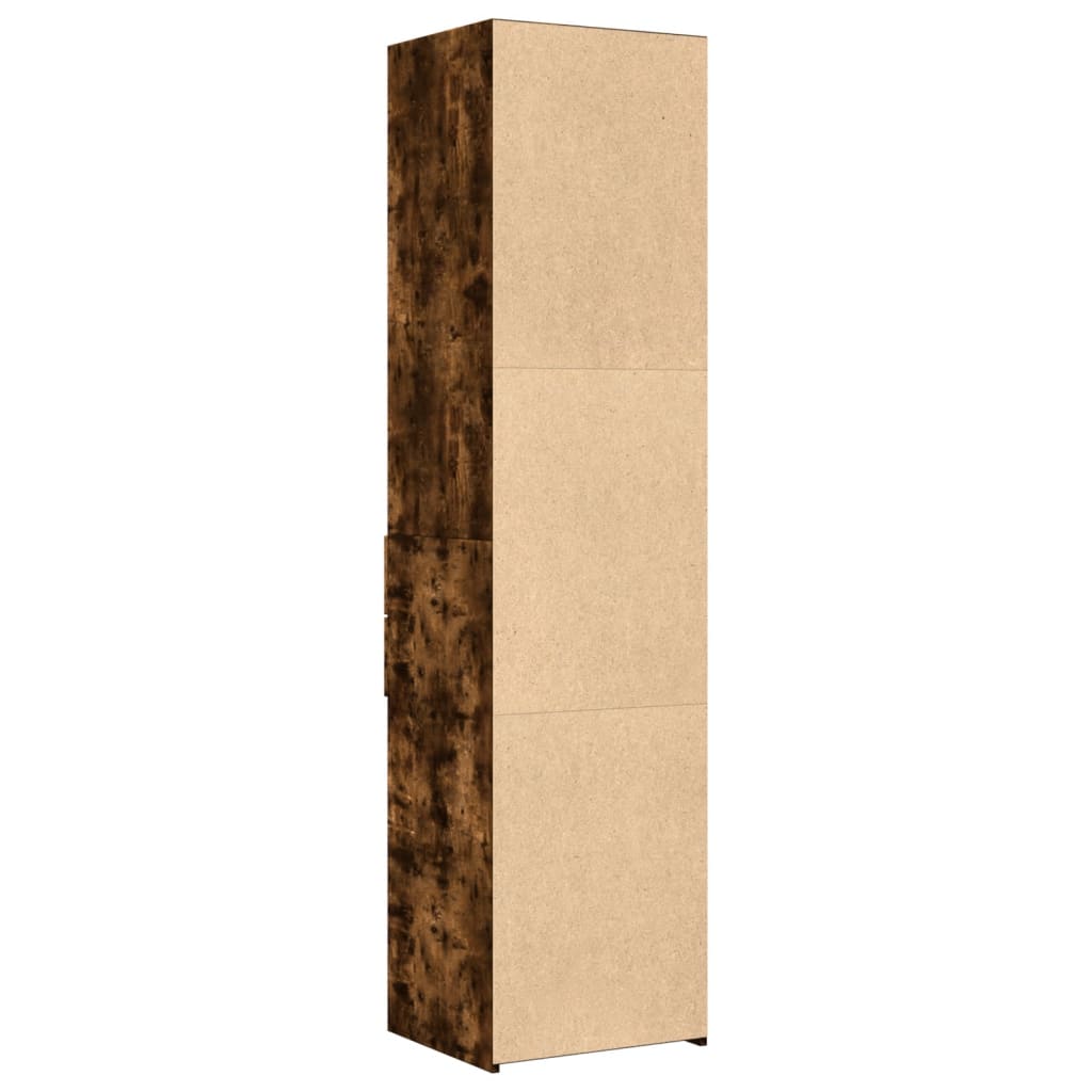 Chest of drawers, smoky oak, 45x42.5x185cm, engineered wood
