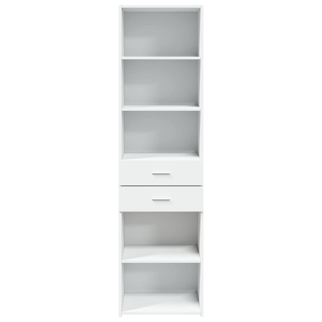 Chest of drawers, white, 50x42.5x185cm, engineered wood