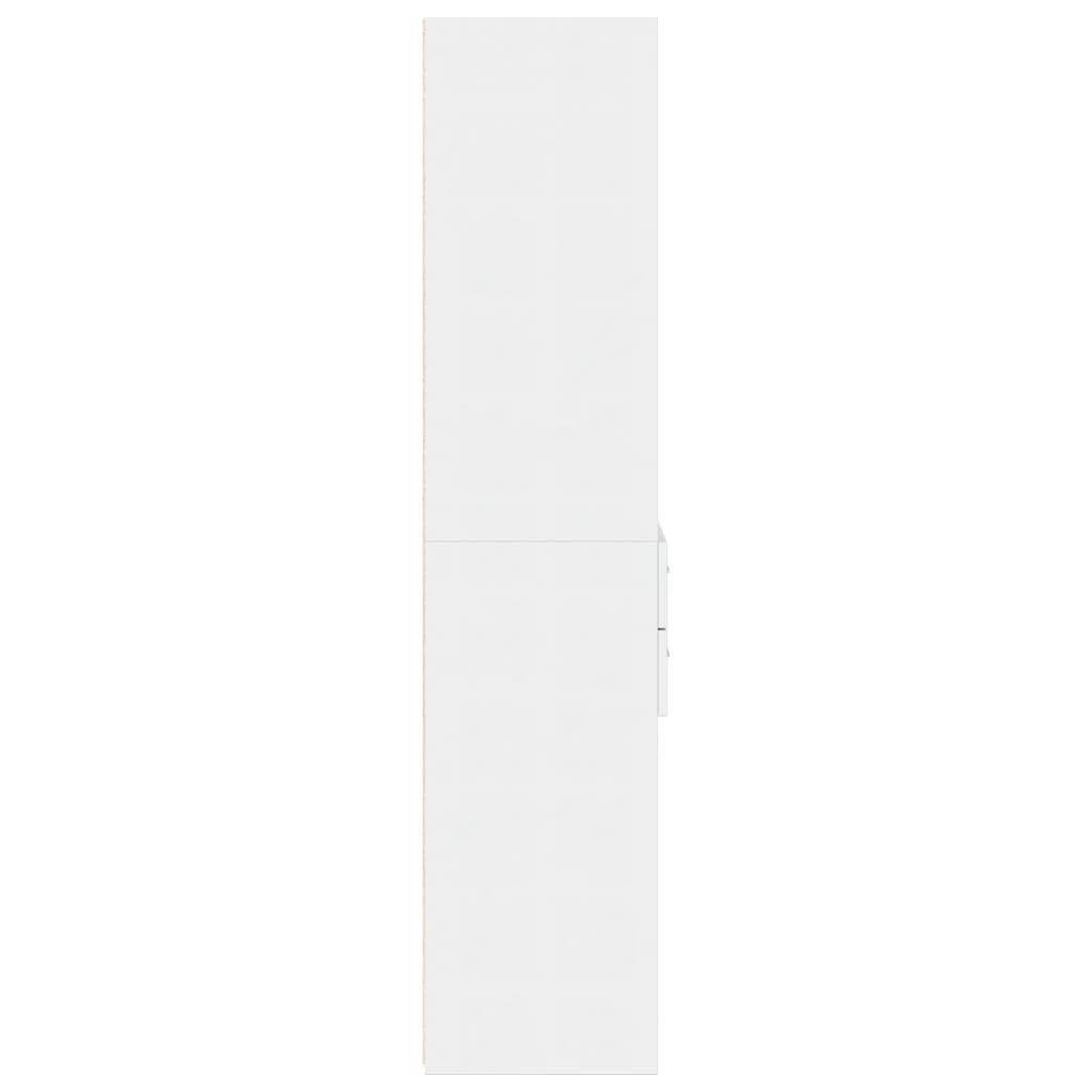 Chest of drawers, white, 50x42.5x185cm, engineered wood