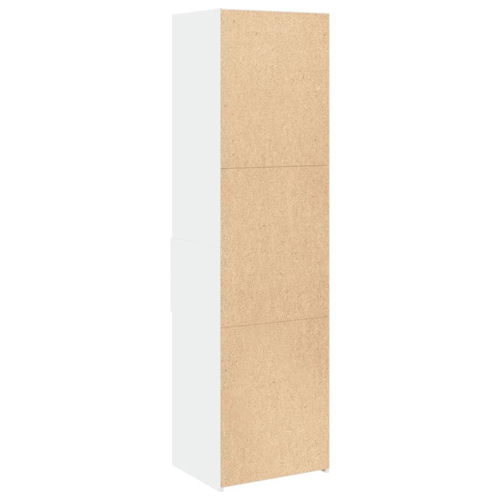 Chest of drawers, white, 50x42.5x185cm, engineered wood