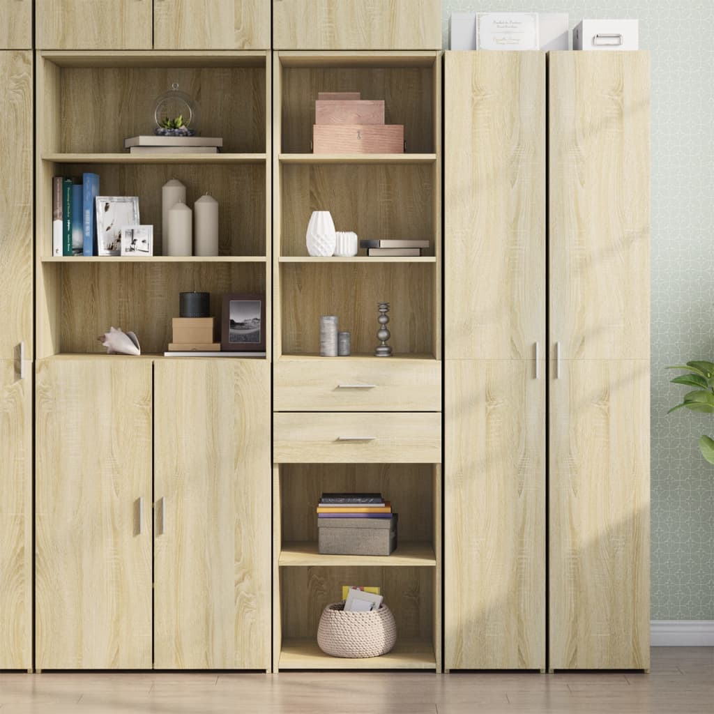 Chest of drawers, Sonoma oak, 50x42.5x185cm, engineered wood