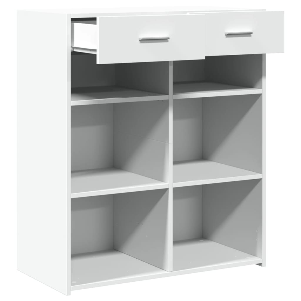 Sideboard, white, 80x42.5x93cm, engineered wood