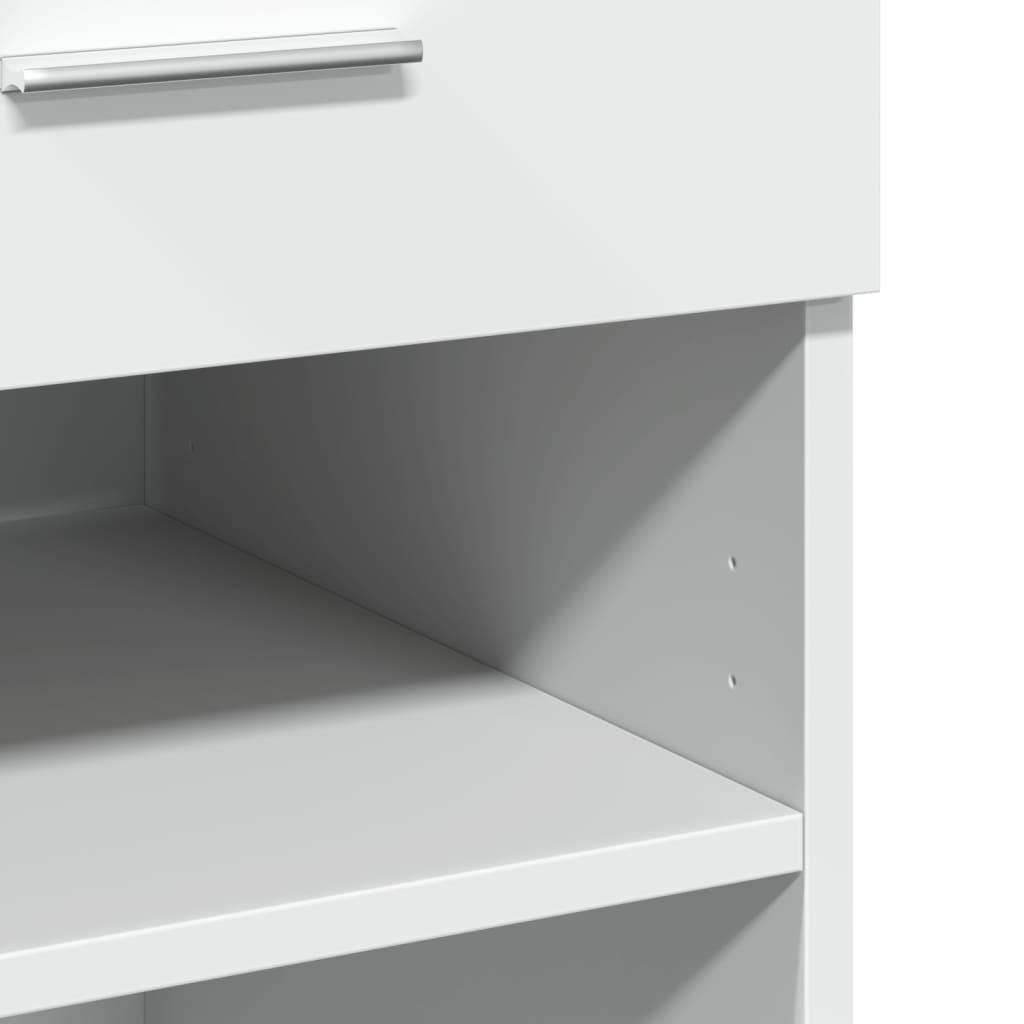 Sideboard, white, 80x42.5x93cm, engineered wood