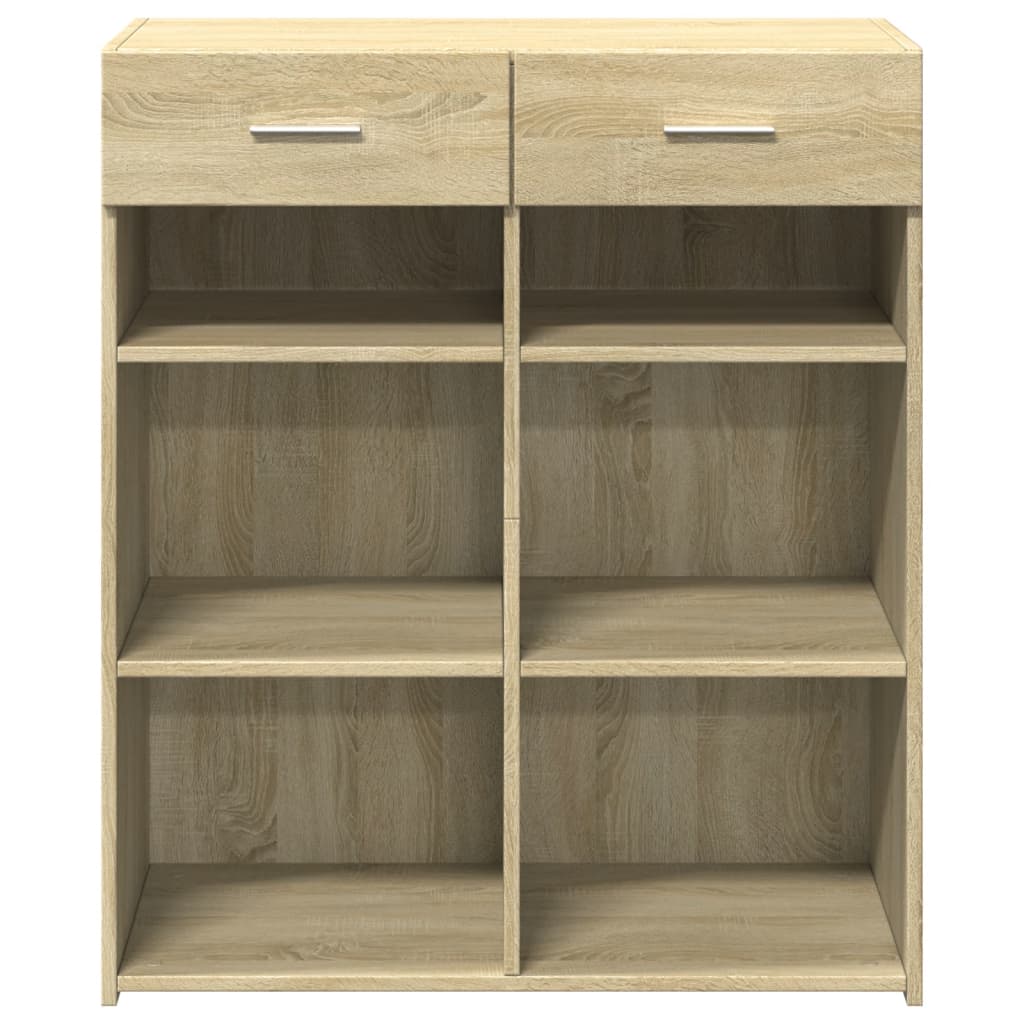 Sideboard, Sonoma oak, 80x42.5x93cm, engineered wood