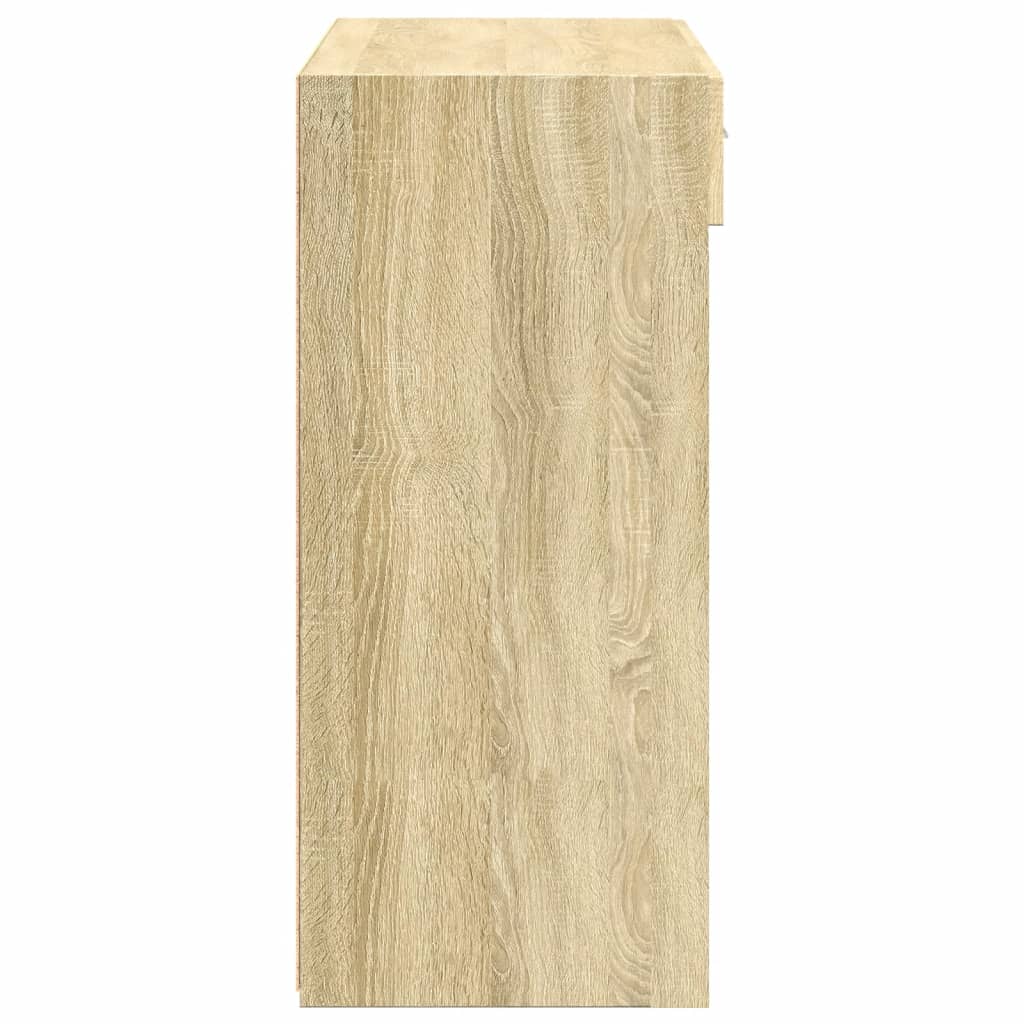 Sideboard, Sonoma oak, 80x42.5x93cm, engineered wood