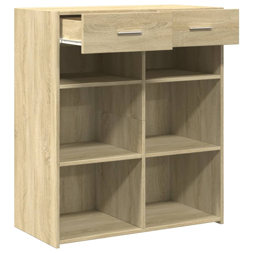 Sideboard, Sonoma oak, 80x42.5x93cm, engineered wood