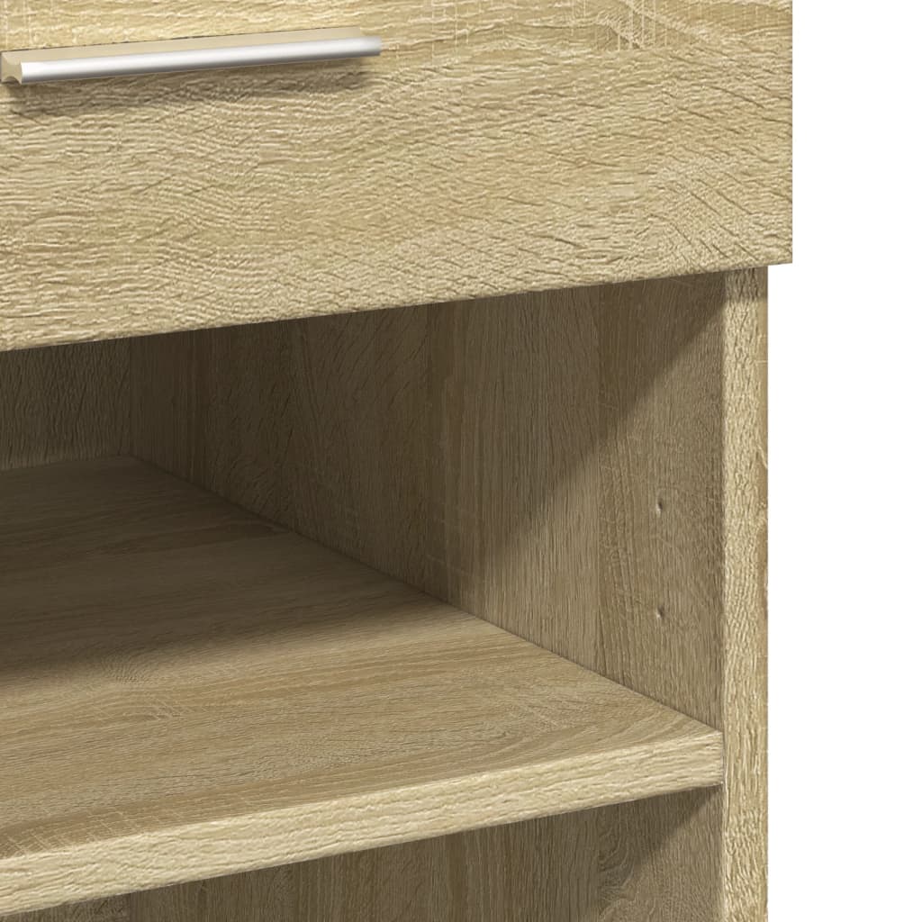 Sideboard, Sonoma oak, 80x42.5x93cm, engineered wood