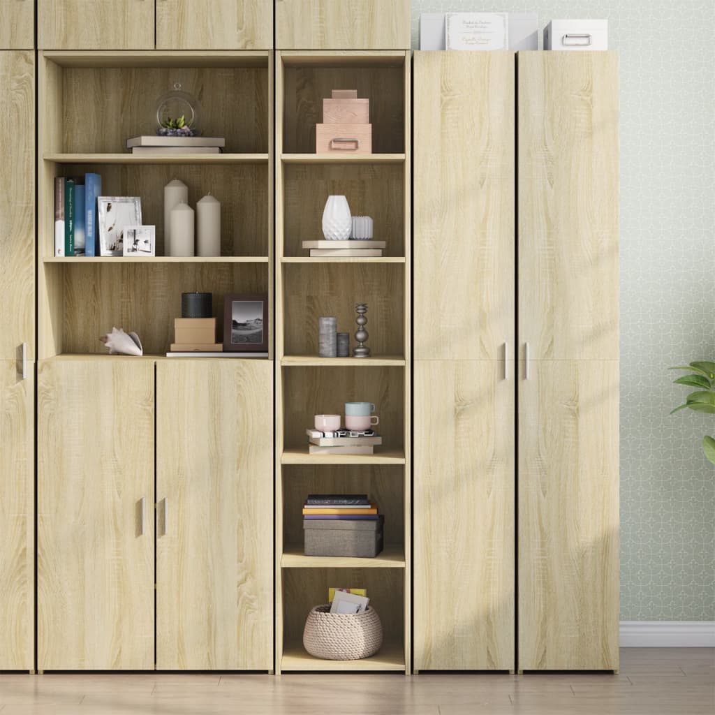 Chest of drawers, Sonoma oak, 40x41x185cm, engineered wood