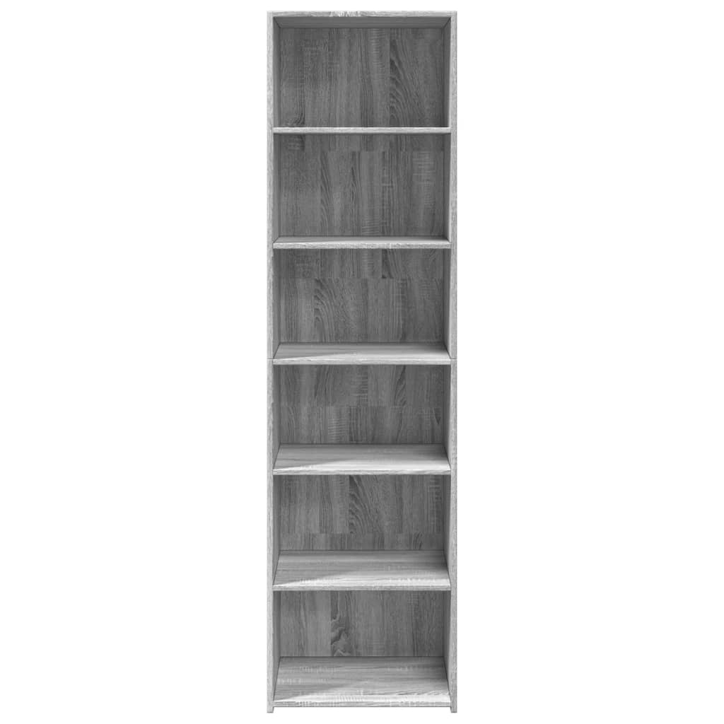 Chest of drawers, grey oak, 50x41x185cm, engineered wood