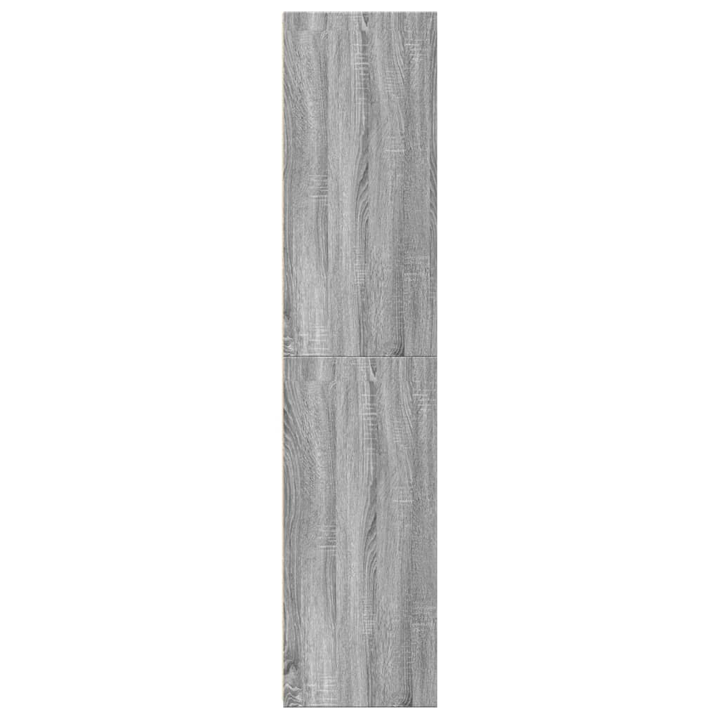 Chest of drawers, grey oak, 50x41x185cm, engineered wood