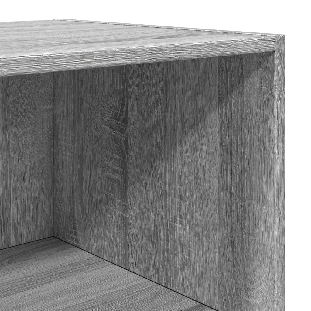 Chest of drawers, grey oak, 50x41x185cm, engineered wood