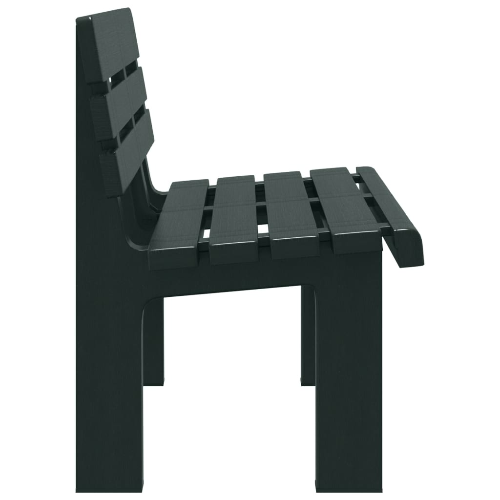 Garden bench, green, 110x52x71cm, polypropylene