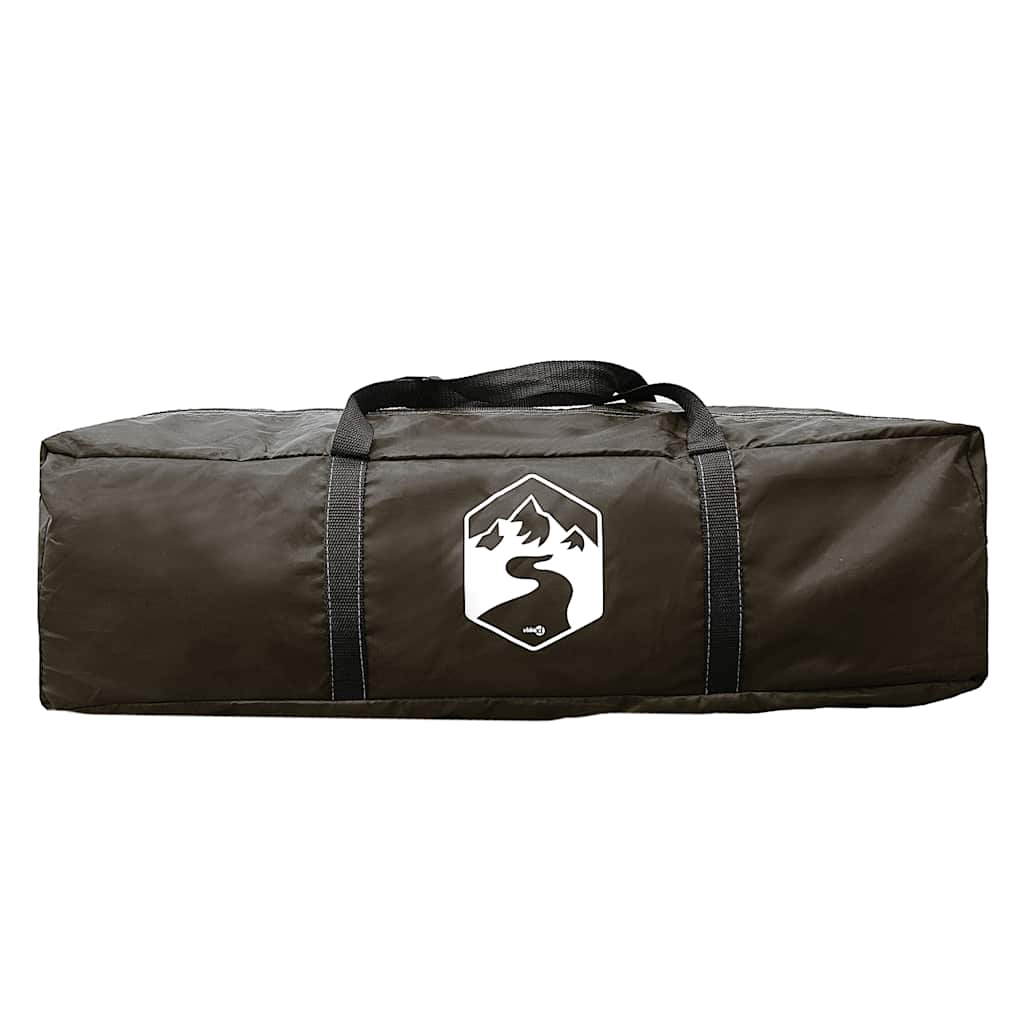 Family tent, brown, six-person, tunnel, waterproof