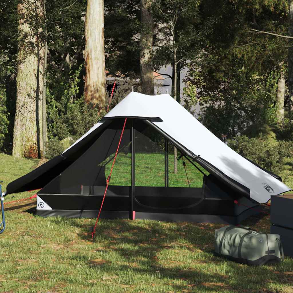 Camping tent, white, two-person, blackout fabric