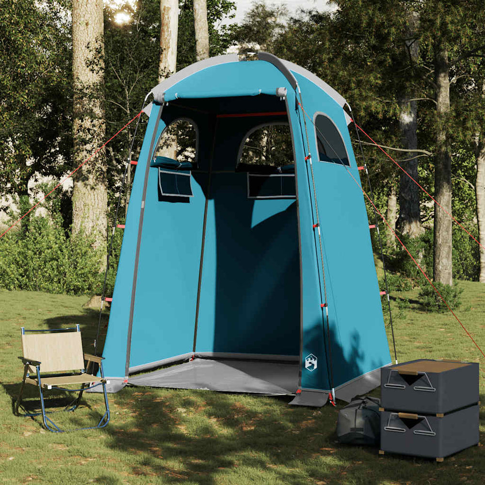 Shower tent, blue, waterproof