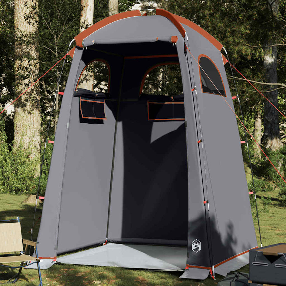 Shower Tent, Grey/Orange, Waterproof