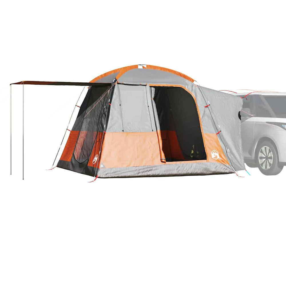 Car roof tent, grey/orange, four-person