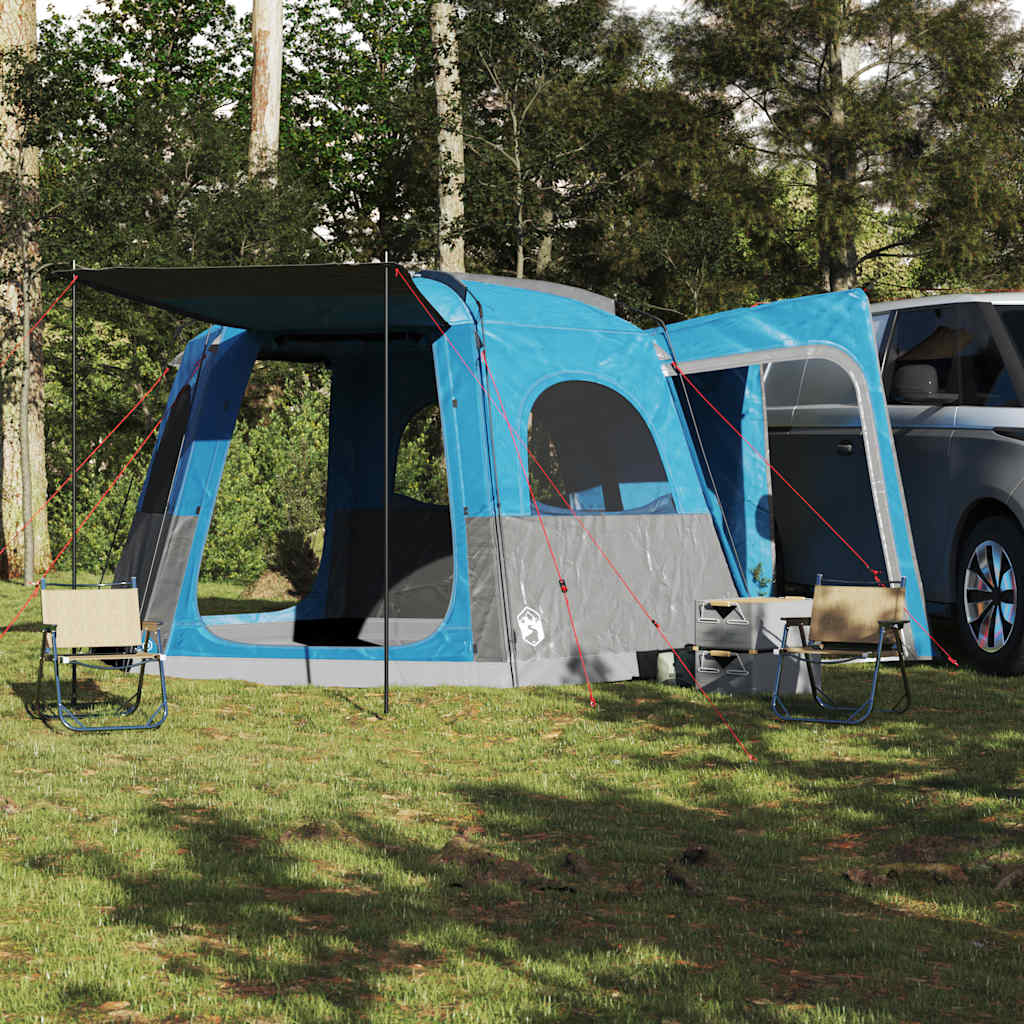 Car roof tent, blue, 4-person, waterproof