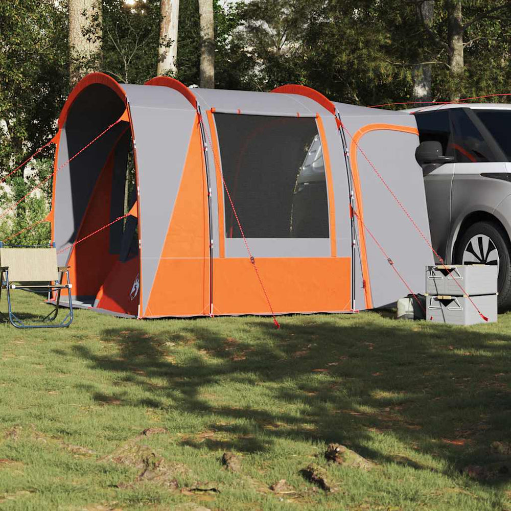 Car roof tent, grey/orange, four-person