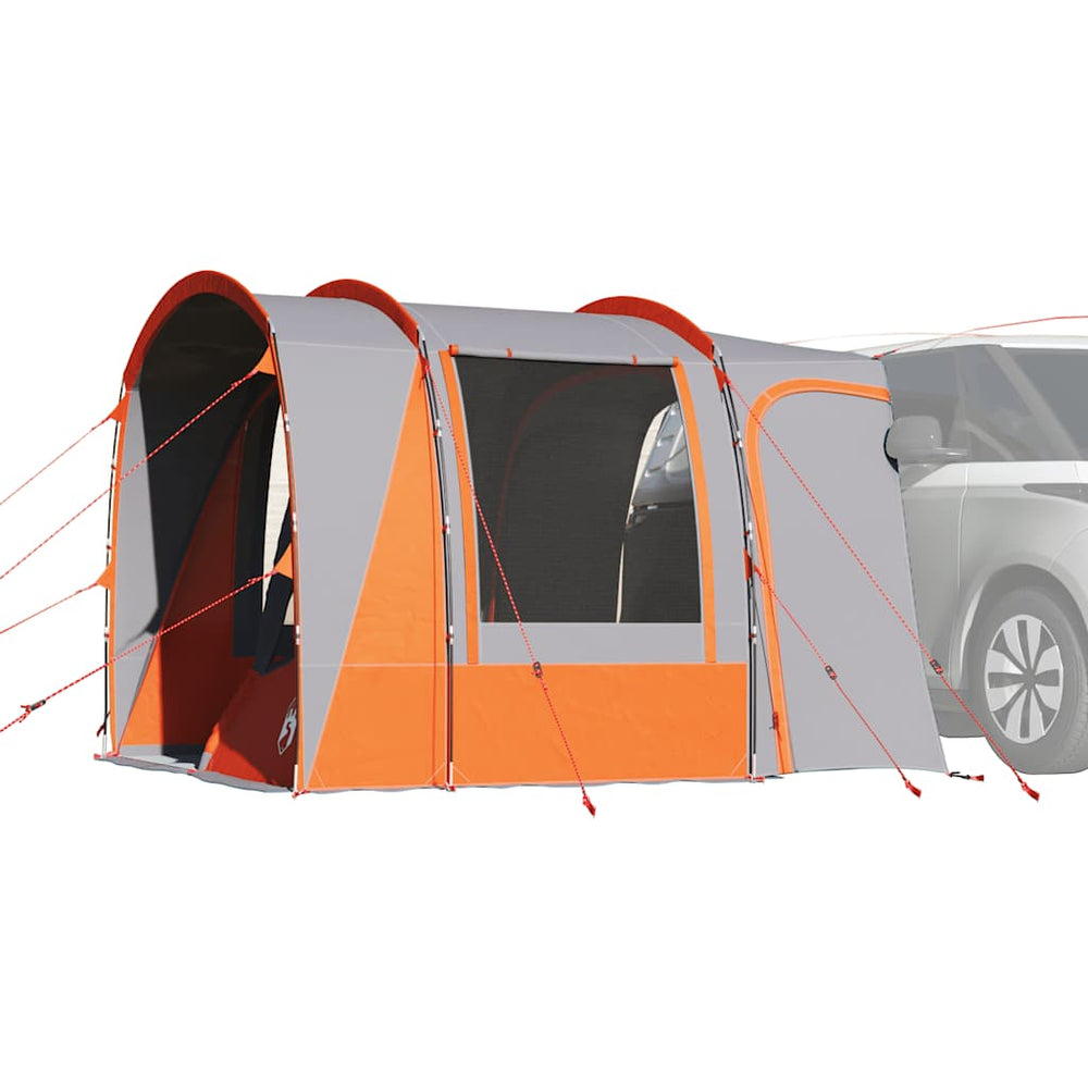 Car roof tent, grey/orange, four-person