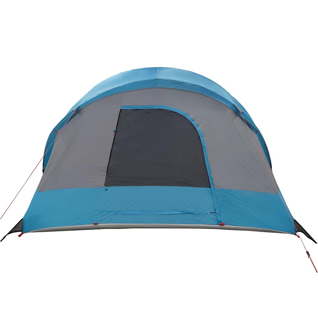 Family tent, blue, eight-person, tunnel