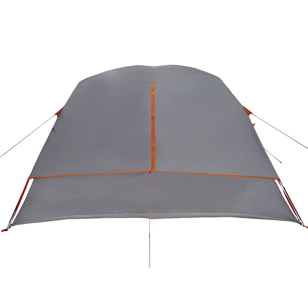 Camping tent, grey/orange, four-person
