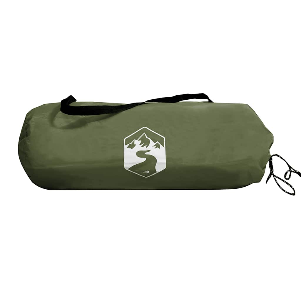 Camping tent, green, two-person, tunnel