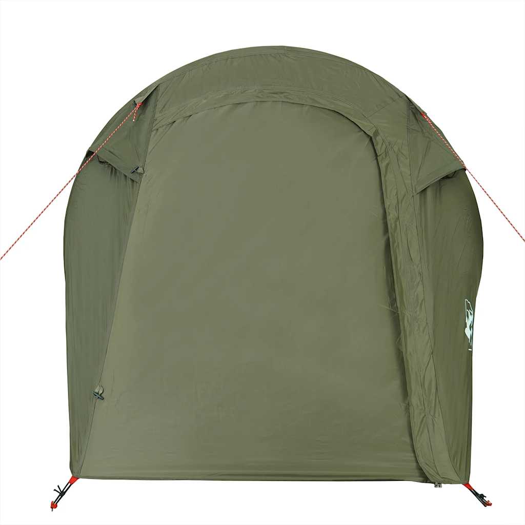 Camping tent, green, two-person, tunnel