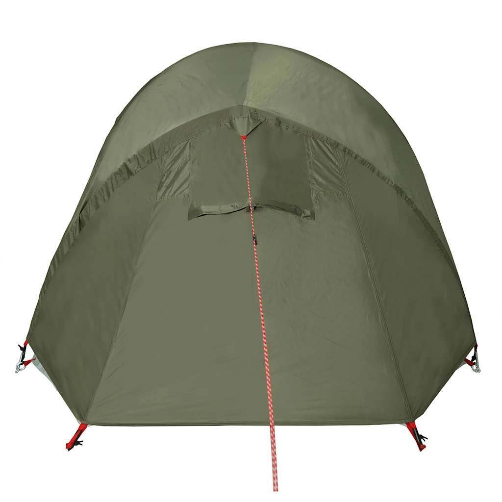 Camping tent, green, two-person, tunnel