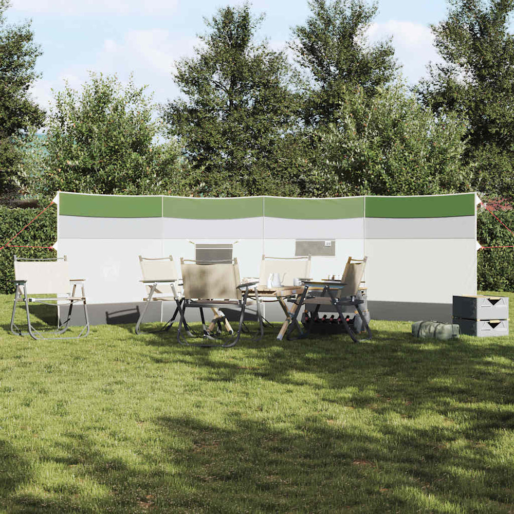 Camping Windbreak Green 510x153 cm Atsparus vandeniui