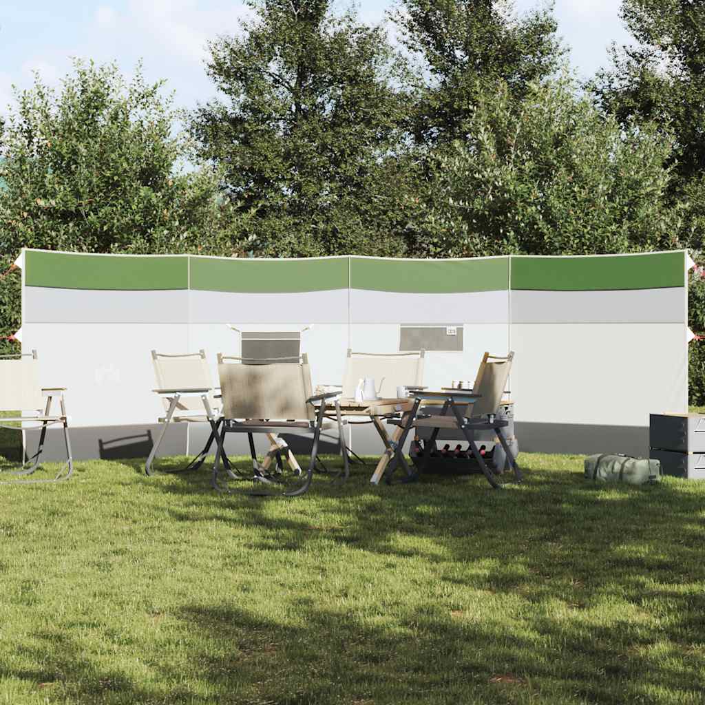 Camping Windbreak Green 510x153 cm Atsparus vandeniui