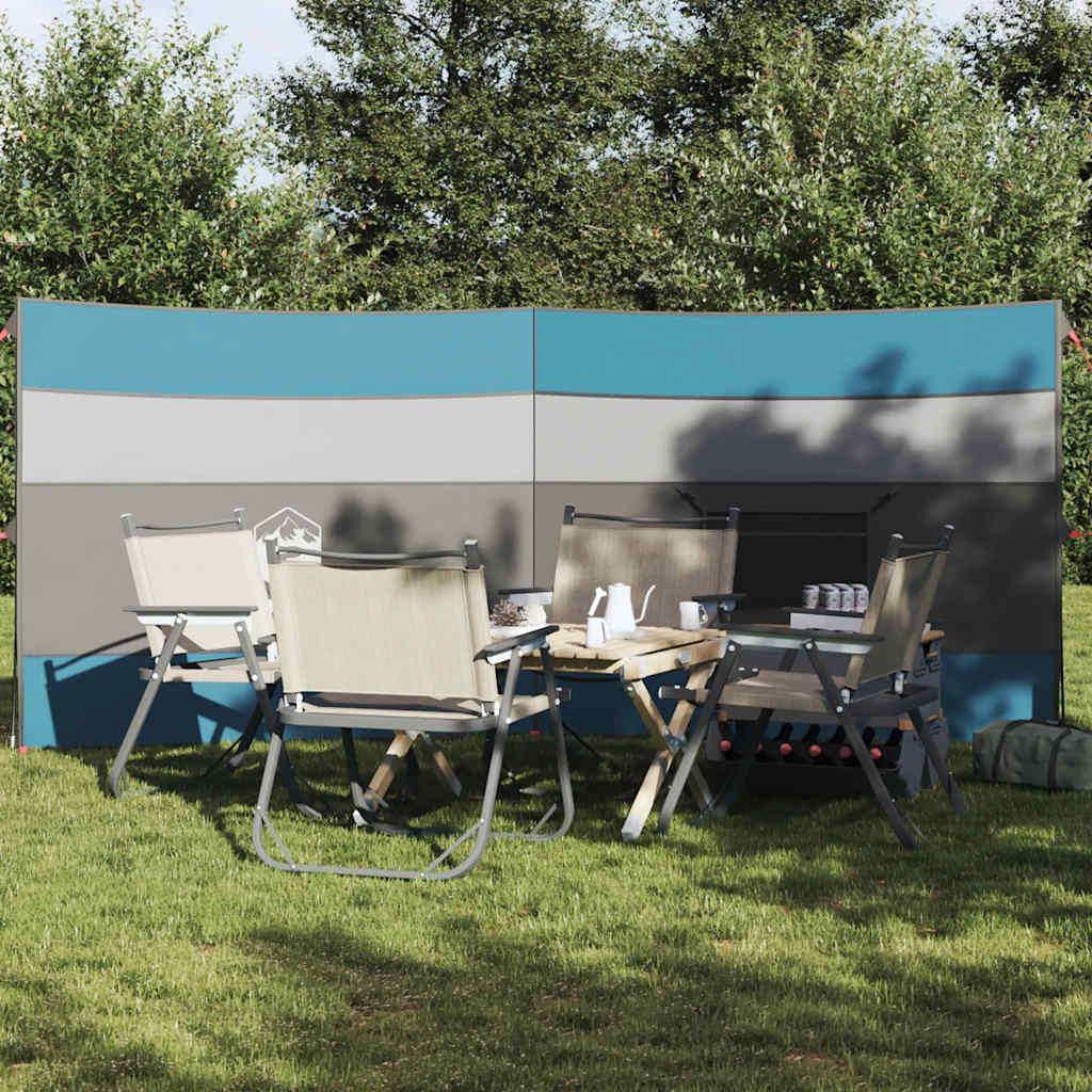 Stovyklavimo uždanga nuo vėjo, mėlyna, 340x130 cm