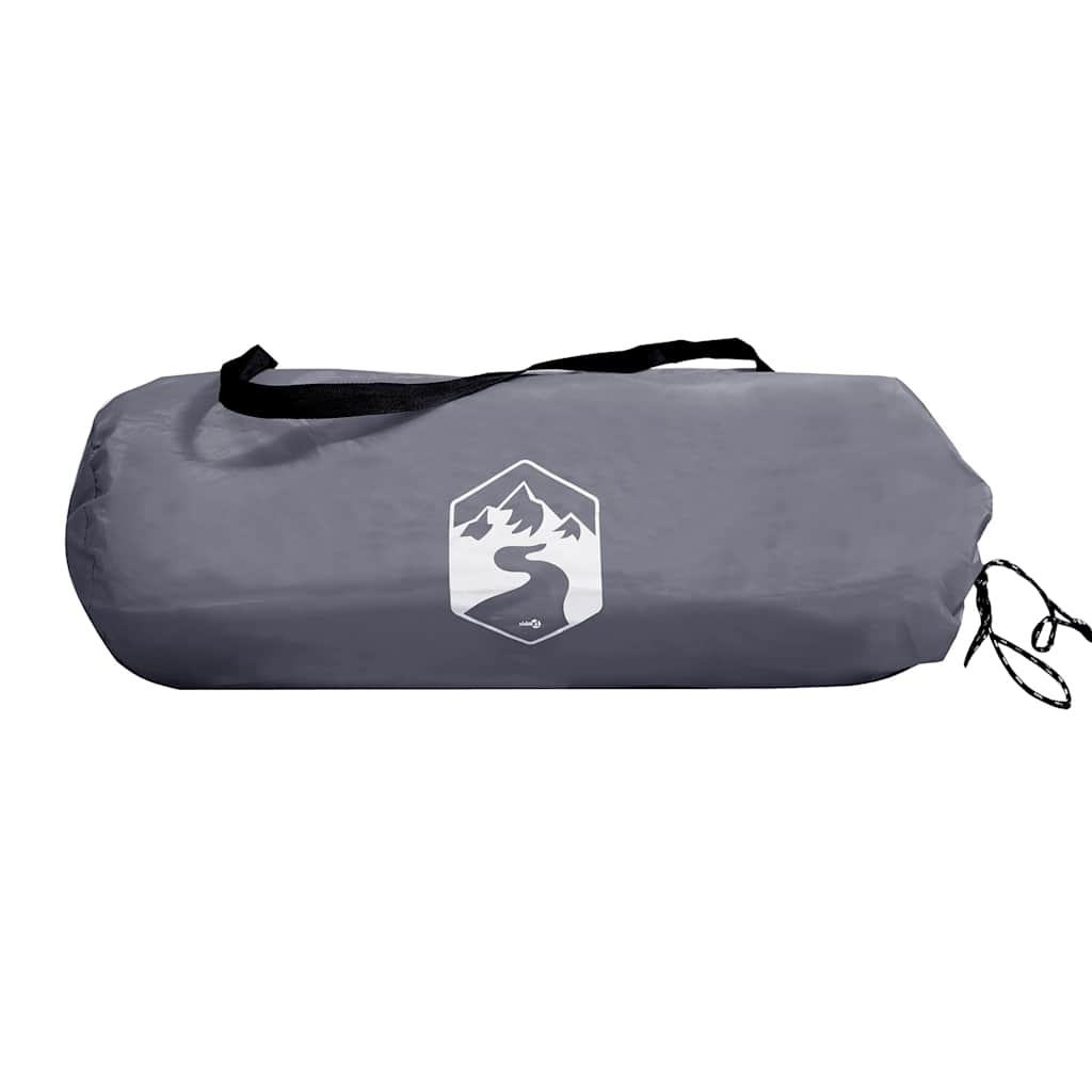 Camping windbreak, grey and orange, 340x130 cm