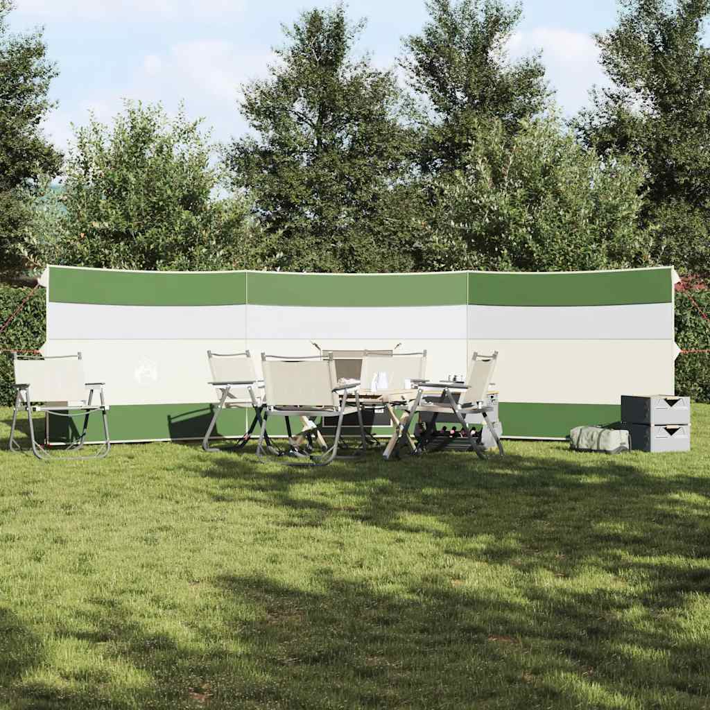 Camping windbreak, green, 508x130 cm