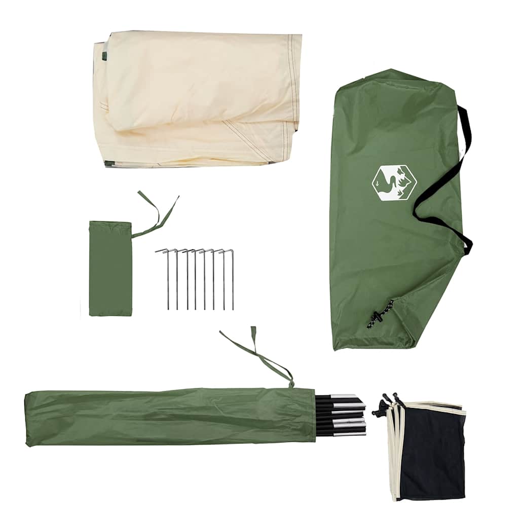 Camping windbreak, green, 508x130 cm