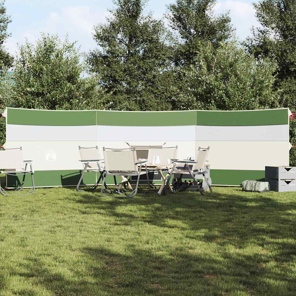 Camping windbreak, green, 508x130 cm