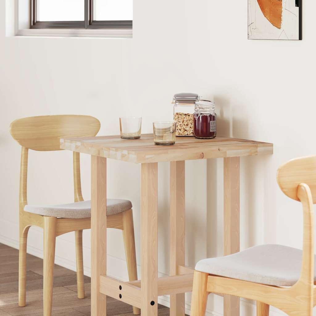 Tabletop, 80x60x4cm, solid acacia, rectangular