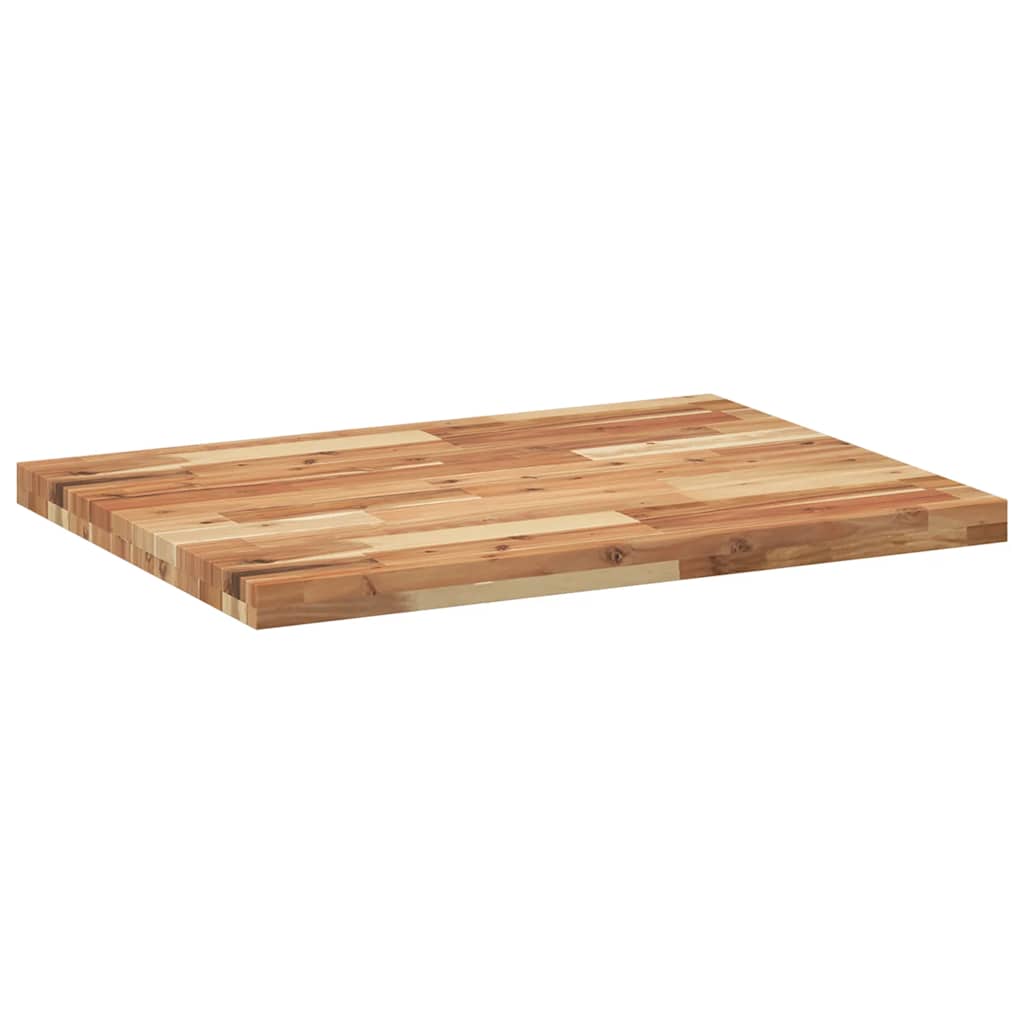 Tabletop, 80x60x4cm, solid acacia, rectangular